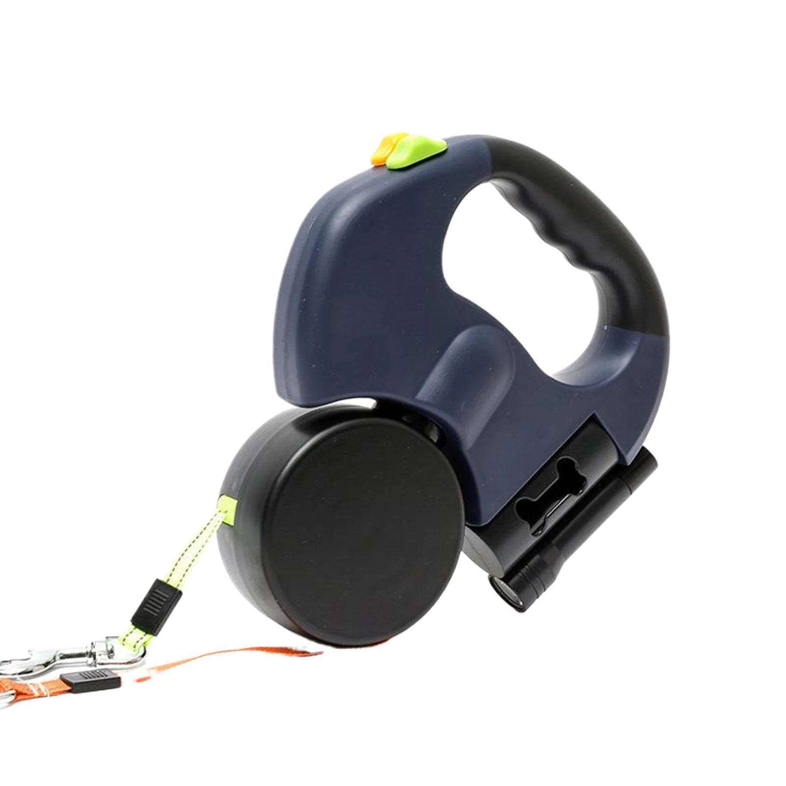 Retractable Dual Doggie Leash with LED Light, 360 Swivel No Tangle for Each Dog Independent Braking with Reflective Leads
